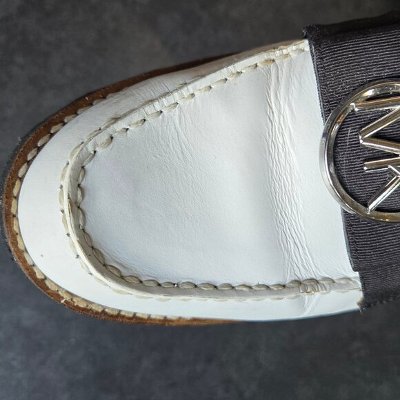 Michael Khors White Leather Loafers - Excellent Condition - Picture 5 of 9